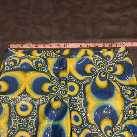 Retro Disco Styled Vibrant Patterned Flare Pants - Picture 7 of 11